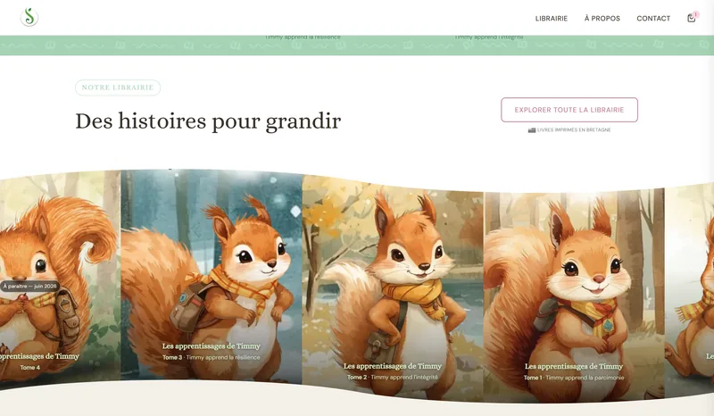 Éditions Saillard — maison d'édition jeunesse, hero section